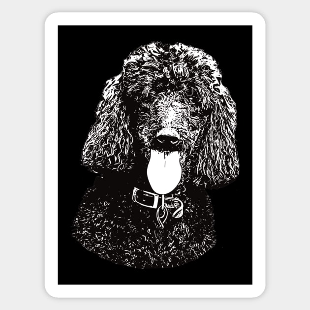 Poodle - Poodle Christmas Gifts Sticker by DoggyStyles